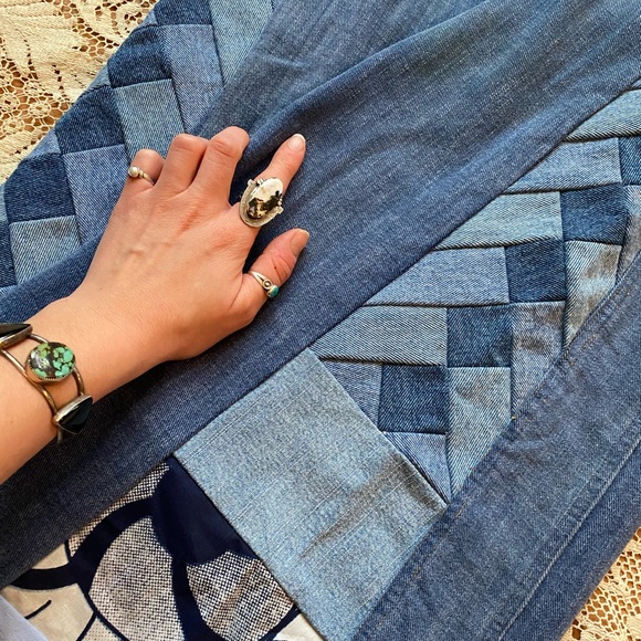 Vintage 1970s Wide Leg Jeans - Picture 3 of 7